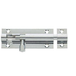 Barrel Bolt Straight - 50x25mm - Polished Chrome - tradefit