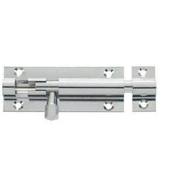 Barrel Bolt Straight - 75x25mm - Polished Chrome - tradefit