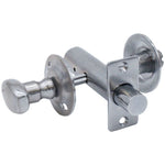 Bathroom Oval Thumb Turn & Release 60 mm c/w Mortice Rack Bolt - Satin Chrome - tradefit - 1