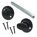 Bathroom Turn & Release - 5mm Spindle - Matt Black - tradefit - 1