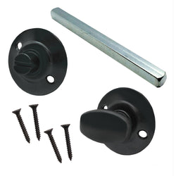 Bathroom Turn & Release - 5mm Spindle - Matt Black - tradefit