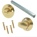 Bathroom Turn & Release - 5mm Spindle - Polished Brass