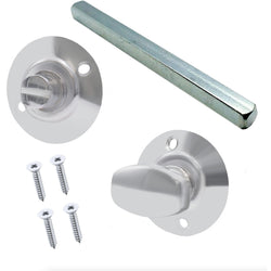 Bathroom Turn & Release - 5mm Spindle - Polished Chrome - tradefit