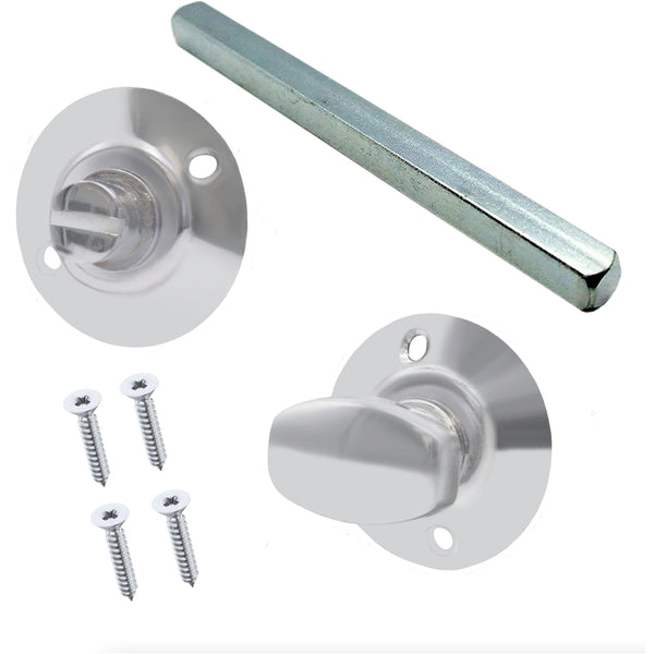 Bathroom Turn & Release - 5mm Spindle - Polished Chrome - tradefit - Featured Image