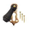 Beehive Wooden Keyhole Reeded Cover Escutcheon Black Ebony Each
