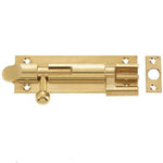 Bell Pattern Barrel Bolt Necked - 102x32mm - Polished Brass - tradefit - 1