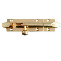 Bell Pattern Barrel Bolt Straight - 150x32mm - Polished Brass - tradefit