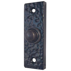 Bell Push - 78x26mm - Black Antique Iron - tradefit