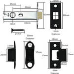 Black Antique Iron Door Handles Lever Latch Pack Kit - 170x50mm - tradefit - 6