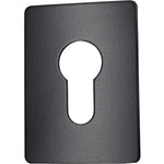 Repair Escutcheon Large Self Adhesive - SUS304 - Euro - 65x47x1.2mm - Black - tradefit - 1