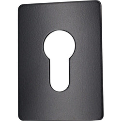 Repair Escutcheon Large Self Adhesive - SUS304 - Euro - 65x47x1.2mm - Black - tradefit