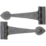 Tudor Plain Hinge - Cast Iron - tradefit - 1