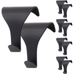 Black Picture Rail Hook Moulding Dado - Matt Black - Pack of 10 - tradefit - 1