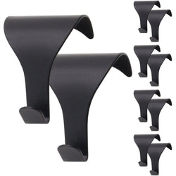 Black Picture Rail Hook Moulding Dado - Matt Black - Pack of 10 - tradefit