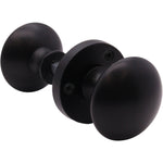 Victorian Matt Black Rim Door Knob - tradefit - 1
