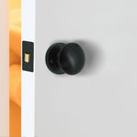 Victorian Black Mortice Door Knob Kit - 76mm Latch - 102mm Hinges - tradefit - 5