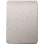 Repair Escutcheon - Blank - 65x47x1.2mm - Satin Stainless - tradefit - 1