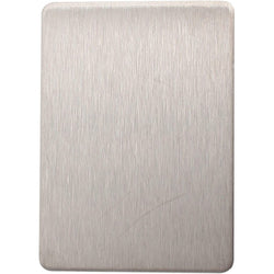 Repair Escutcheon - Blank - 65x47x1.2mm - Satin Stainless - tradefit