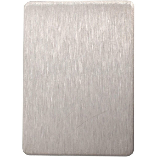 Repair Escutcheon - Blank - 65x47x1.2mm - Satin Stainless - tradefit - Featured Image