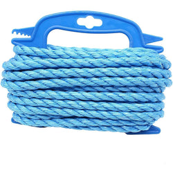 Blue Rope Poly Polypropylene Builder Rope - 10mm x 10m - Plumber Electrician Draw Rope - tradefit