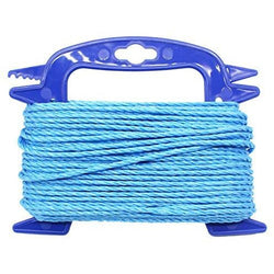Blue Rope Poly Polypropylene Builder Rope - 3mm x 30m - Plumber Electrician Draw Rope - tradefit