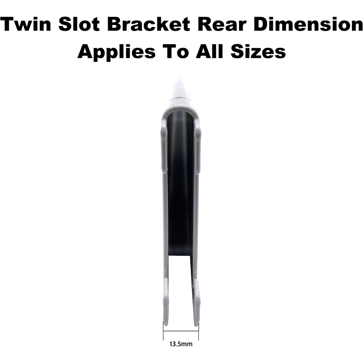 Twin Slot Shelving System White 16 Size Options tradefit