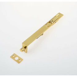 Lever Action Flush Bolt BRITISH HEAVY PATTERN - Polished Brass - 200x19mm - tradefit