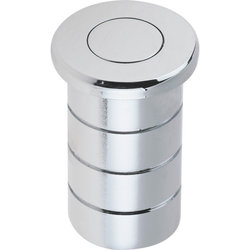 Brass Dust Socket for Flush Bolts - 20 x 25mm - Polished Chrome - tradefit