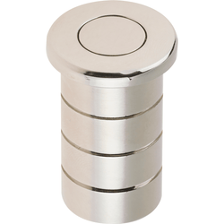 Brass Dust Socket for Flush Bolts - 20 x 25mm - Polished Nickel - tradefit