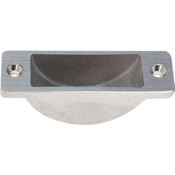 Brass Easy - Clean Dust Socket for Flush Bolt - 62 x 19mm - Satin Nickel - tradefit - Featured Image