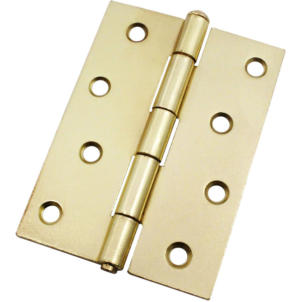 Steel Butt Hinges 1840 Loose Pin Pattern - 102x67x2mm - Brass Plated - Pair - EXCLUDING Screws - tradefit - Featured Image