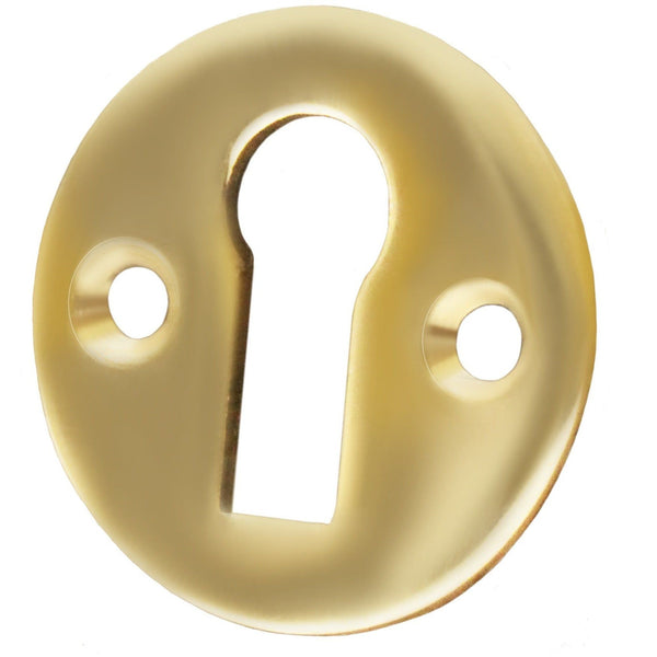 Victorian Keyhole Escutcheon - 32mm - Polished Brass - tradefit - Featured Image