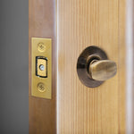 4 inch/101mm Tubular Bathroom Deadbolt - 82mm Backset - Polished Brass - tradefit - 6