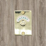 Toilet Indicator Bolt Vacant/Engaged - Brass Plated - tradefit - 5