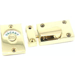 Toilet Indicator Bolt Vacant/Engaged - Brass Plated - tradefit - 3
