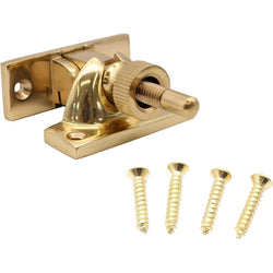 Brighton Sash Window Fastener - Polished Brass - 58mm - tradefit