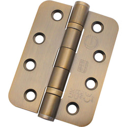 Bronze Fire Door Hinges - 4 Inch/102mm - Grade 13 Steel Ball Bearing - Pack 2 - Radius - tradefit