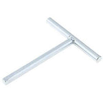 Budget Lock Taper Key T Tee Loft Access Panel Horse Box Key - Zinc Plated - tradefit - 1