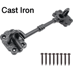 Cabin Hook Cast Iron Olde Worlde Style 100mm Black - tradefit