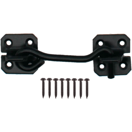 Cabin Hook - Wire Pattern - 100mm - Black - tradefit - Featured Image