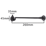 QUALITY Cast Iron Cabin Hook - 10 inch - Black - tradefit - 3