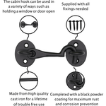 QUALITY Cast Iron Cabin Hook - 3 inch - Black - tradefit - 4