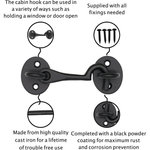 QUALITY Cast Iron Cabin Hook - 4 inch - Black - tradefit - 4
