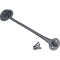 QUALITY Cast Iron Cabin Hook - 8 inch - Black - tradefit