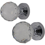 Glass Mortice Door Knob - Polished Chrome - tradefit - 1