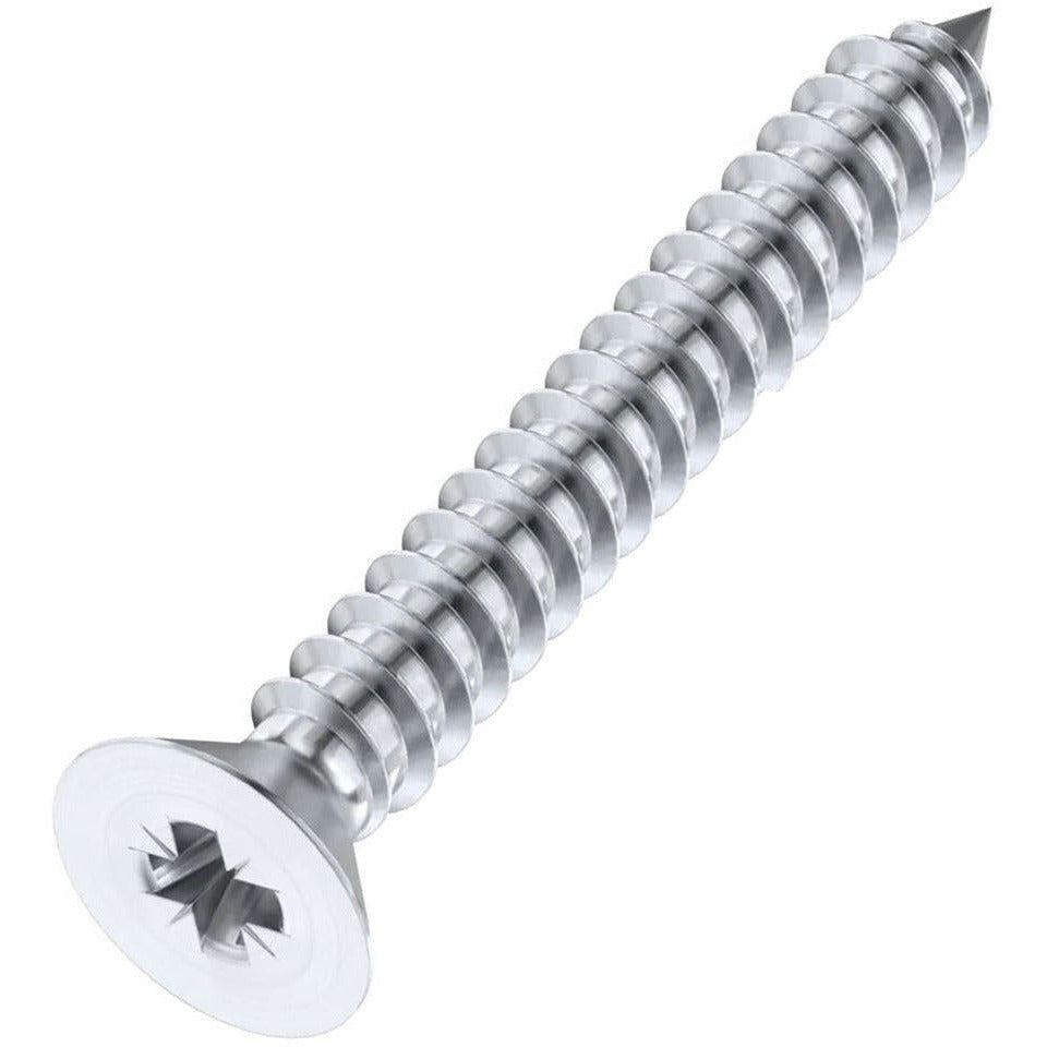 Spare Hinge Screws Pack 100 Pozi Wood Screw Countersunk - 4.0x25mm ...