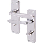 Sassari Polished Chrome Lever Door Handle - Bathroom - tradefit - 1