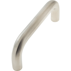 Bolt Fix Pull Handle - 425mm x 19mm - Satin Stainless Steel - tradefit