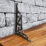Cast Iron Brackets Edwardian Vintage Style Mounted Supports for Shelving Cotswold - tradefit - 5
