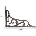 Cast Iron Brackets Edwardian Vintage Style Mounted Supports for Shelving Cotswold - tradefit - 3